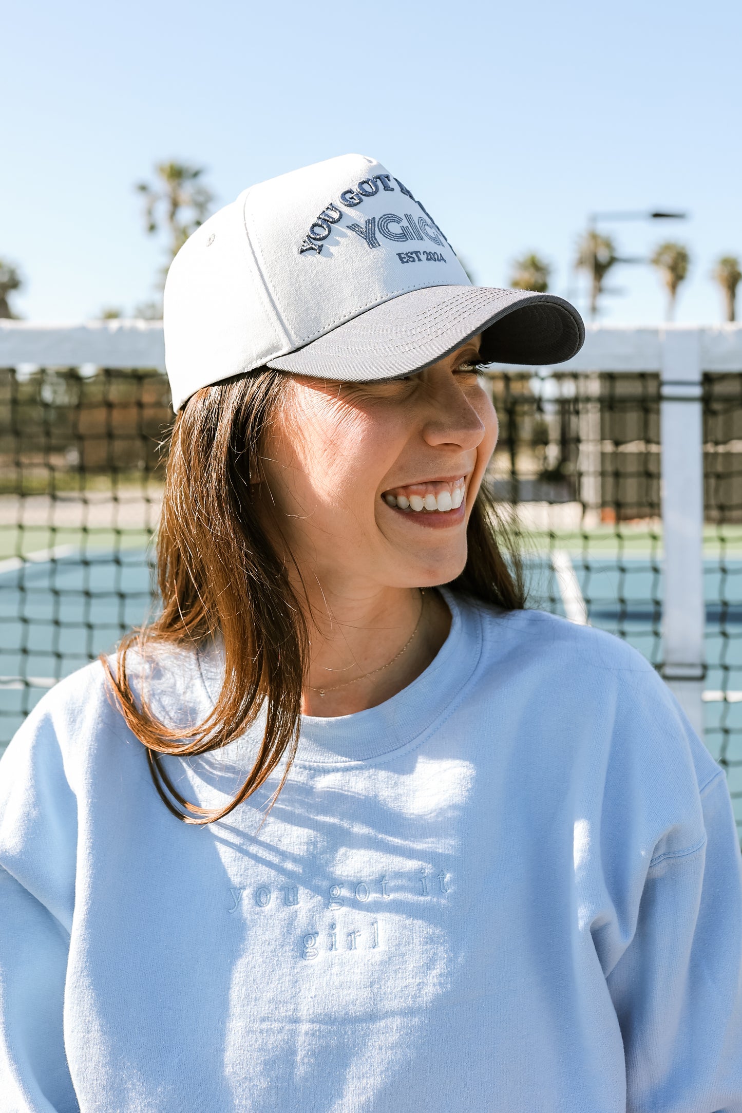 COASTAL BLUE & WHITE HAT