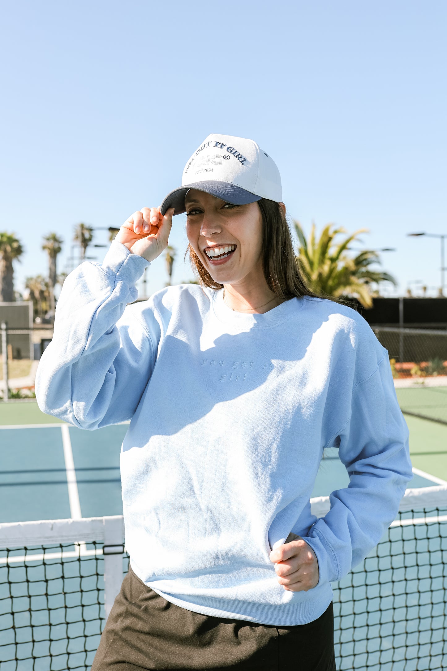 COASTAL BLUE & WHITE HAT