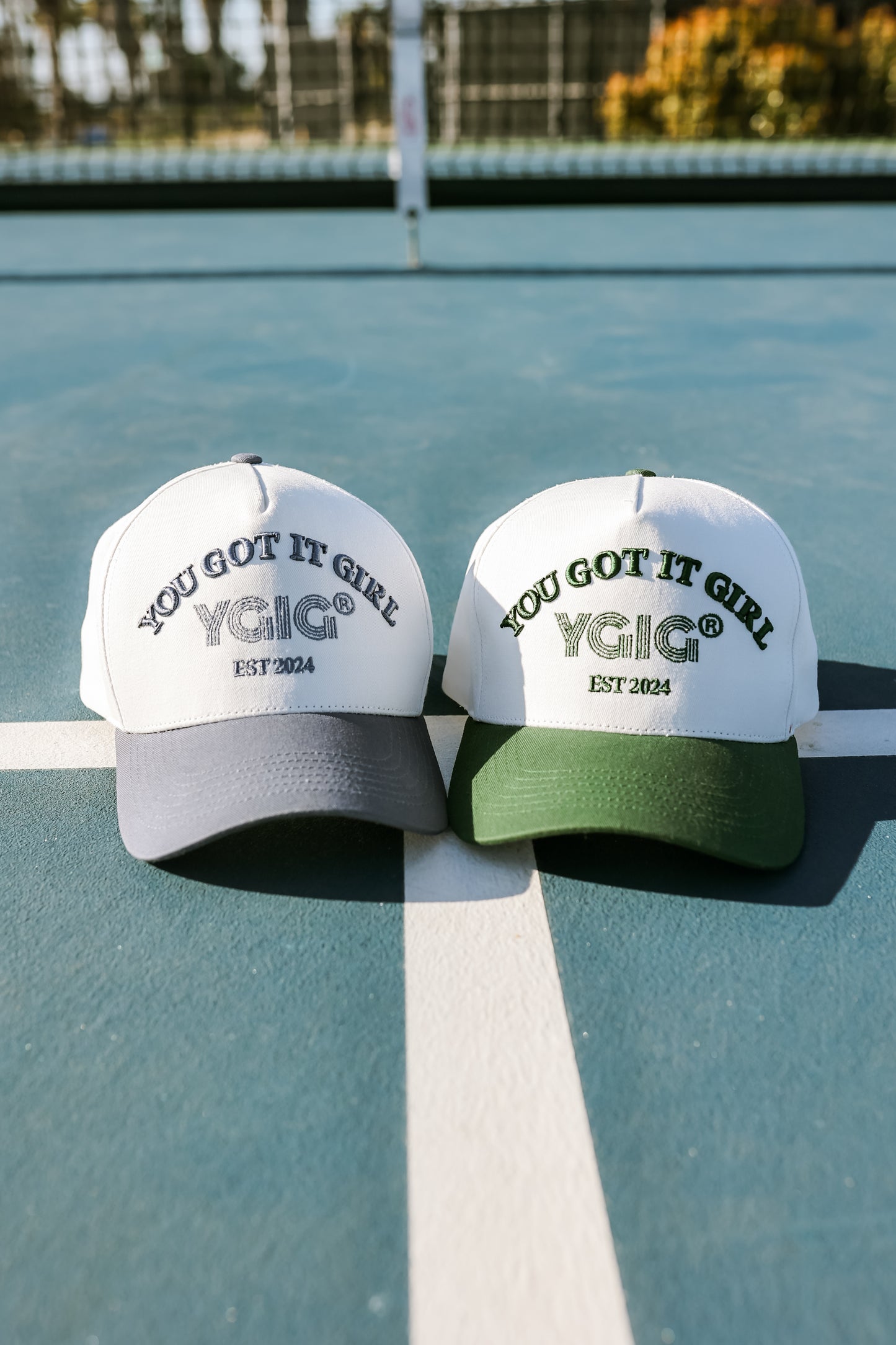 MOSS GREEN & WHITE YGIG HAT