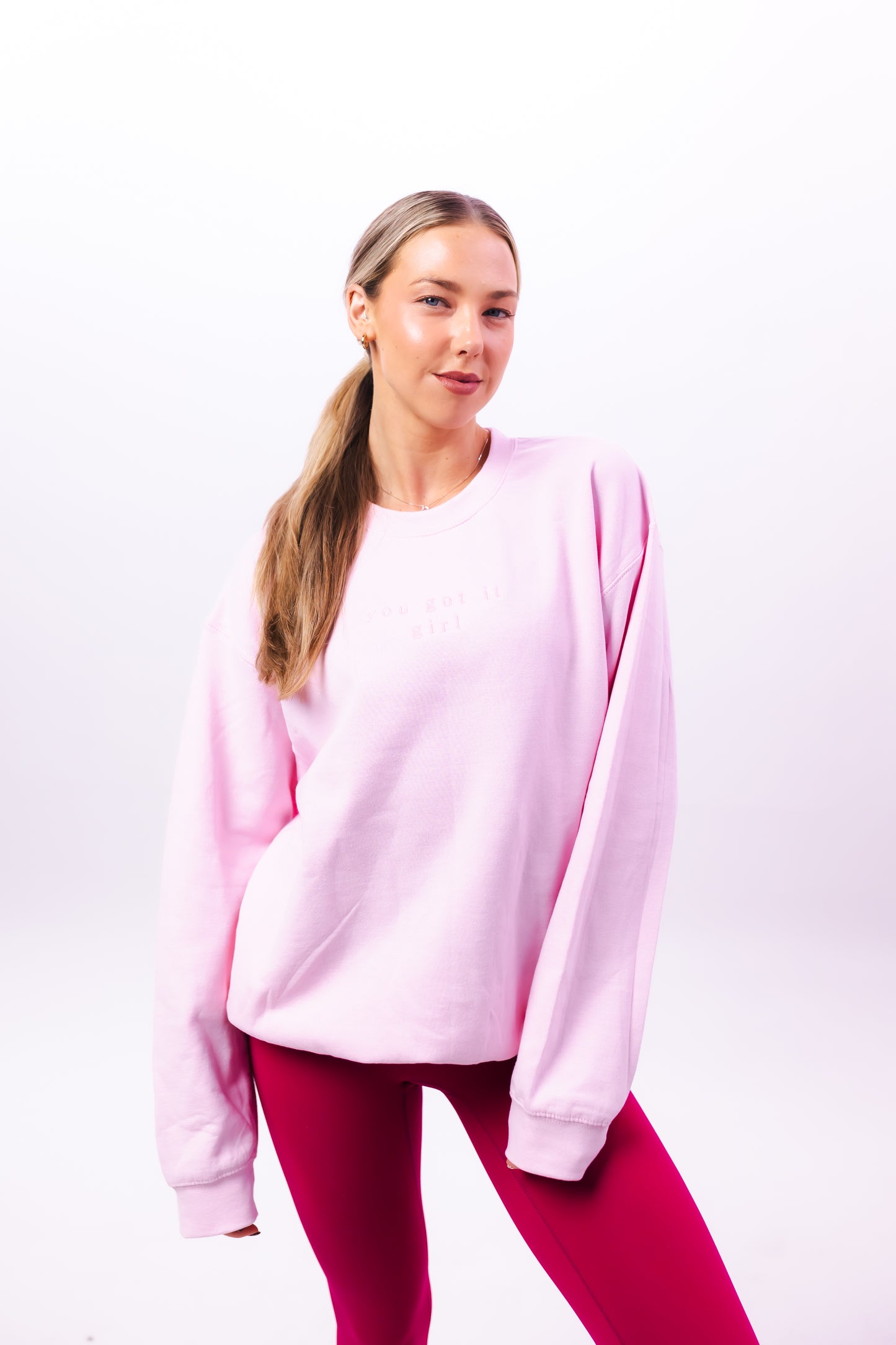 SHELL PINK ORIGONAL - YOU GOT IT GIRL SWEAT SHIRT