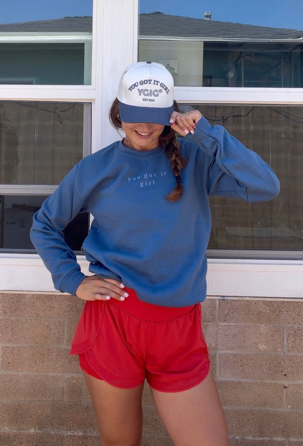 INDIGO BLUE ORIGINAL - YOU GOT IT GIRL SWEATSHIRT