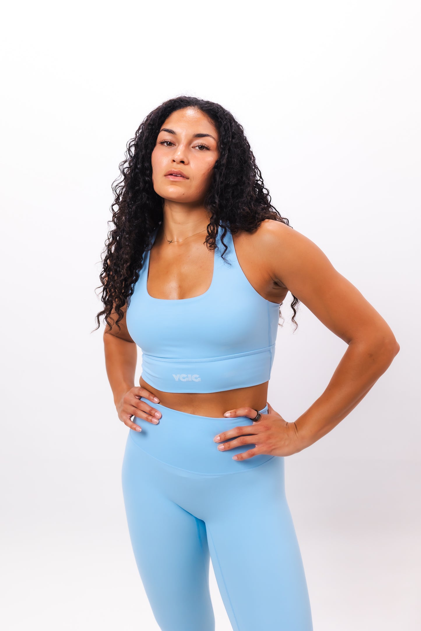 YGIG CRYSTAL BLUE SPORTS BRA