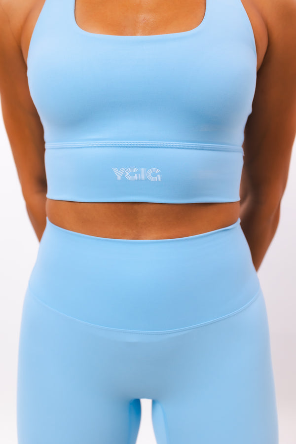 YGIG CRYSTAL BLUE SPORTS BRA