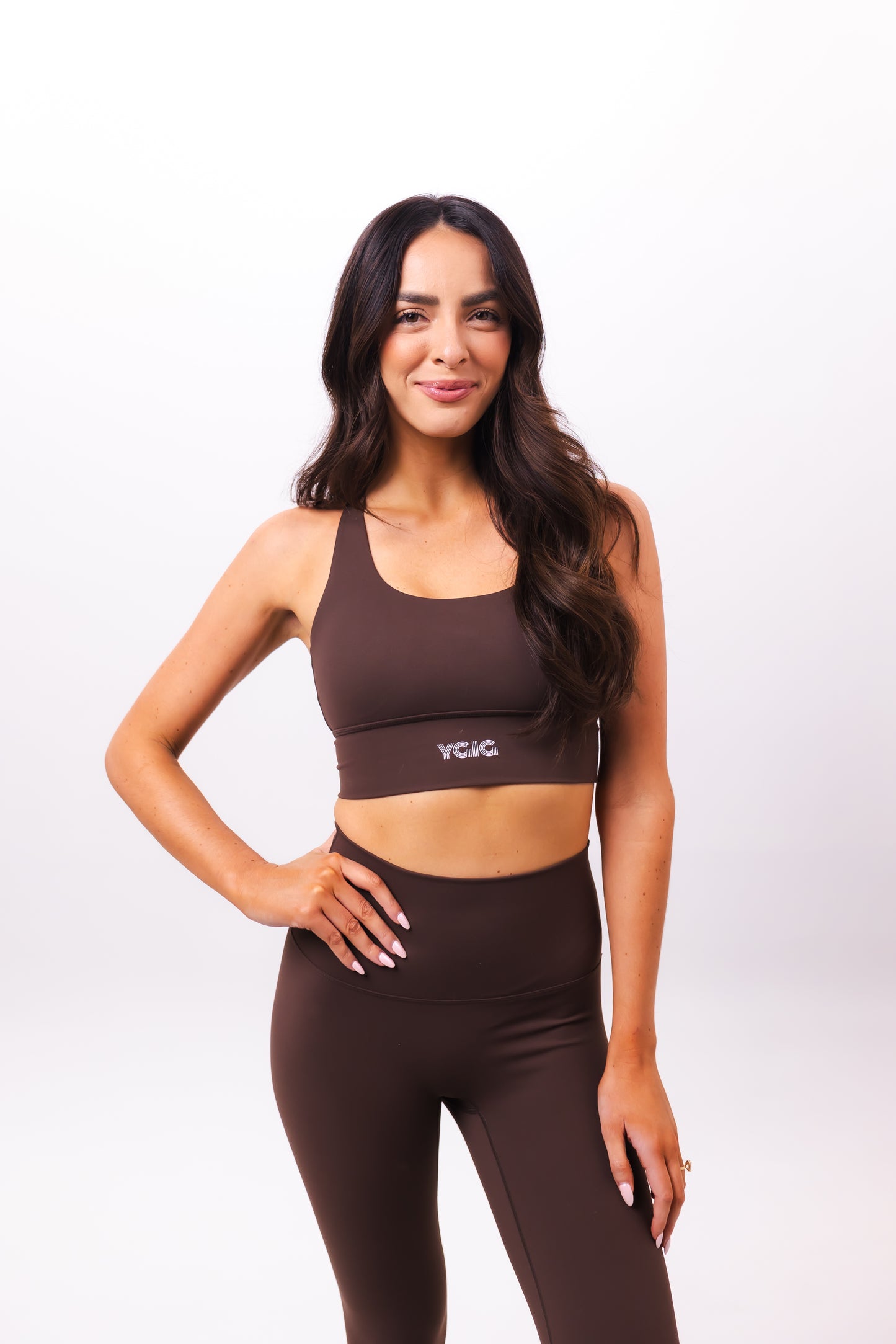 YGIG TEDDIE BROWN SPORTS BRA