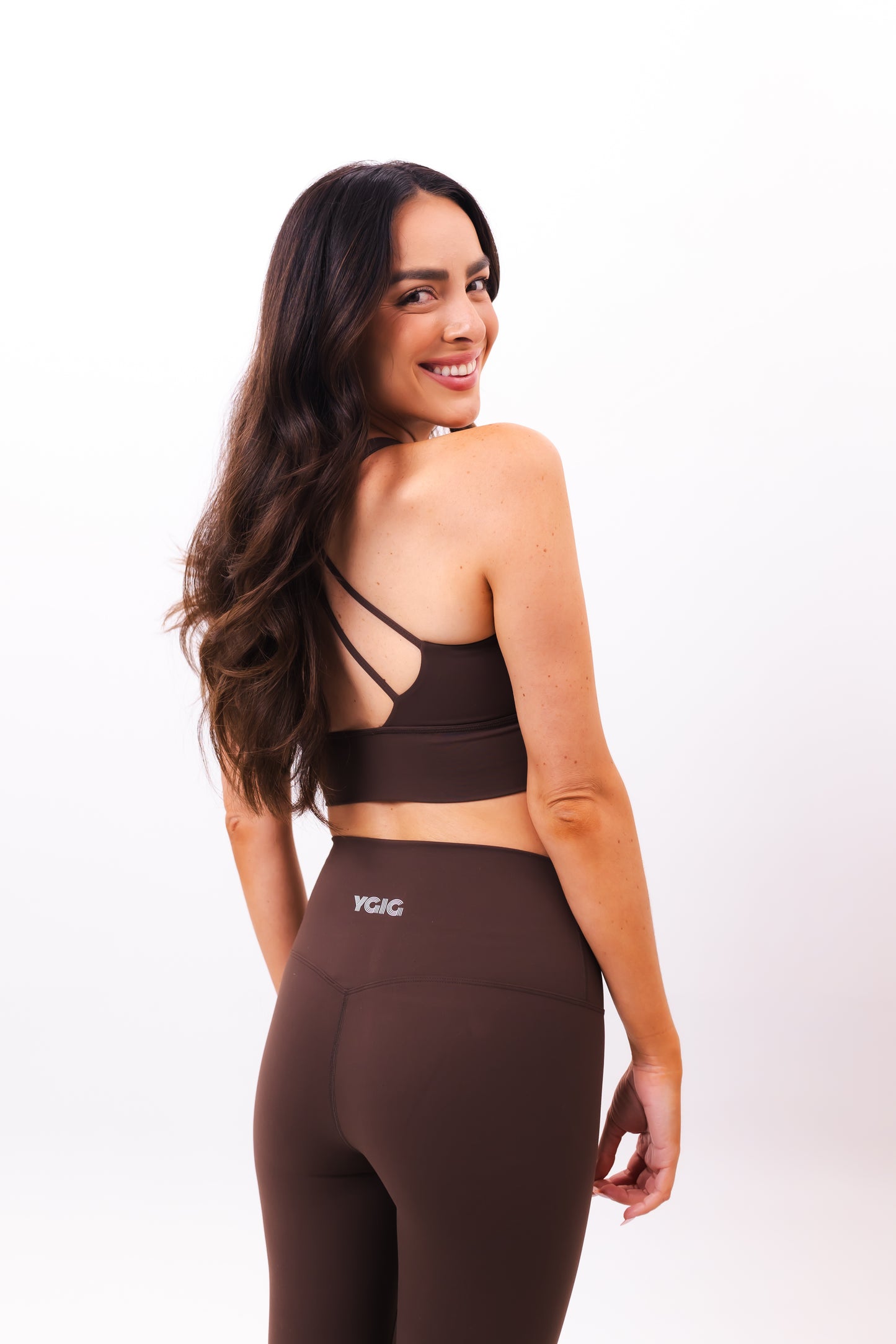 YGIG TEDDIE BROWN SPORTS BRA