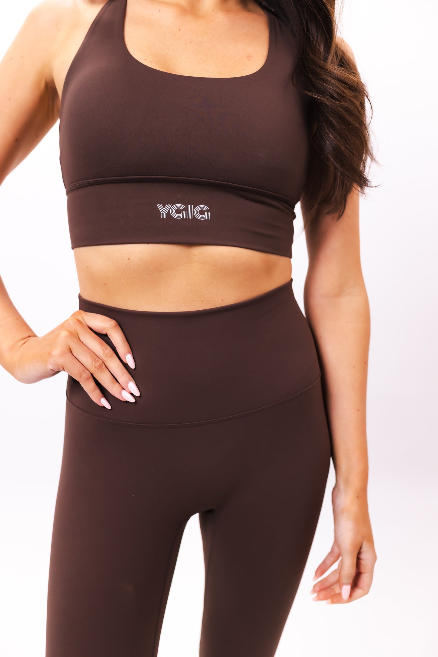 YGIG TEDDIE BROWN LEGGINGS