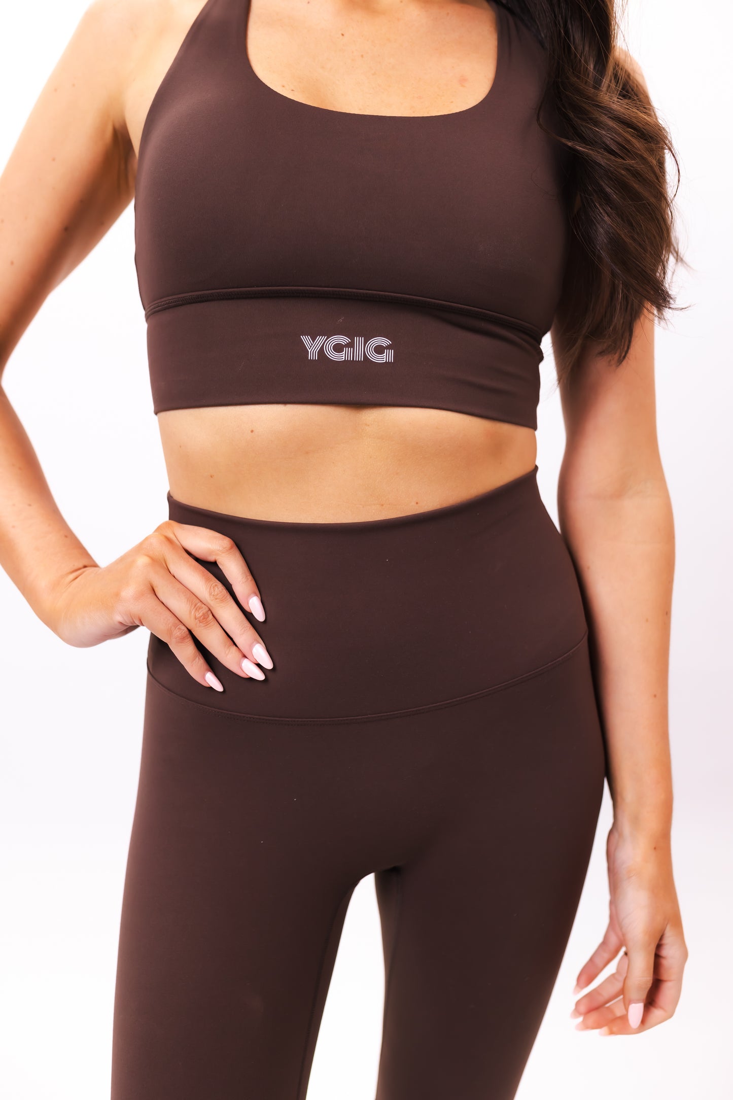 YGIG TEDDIE BROWN SPORTS BRA