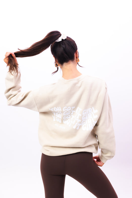 SAND - GROOVY SWEATSHIRT