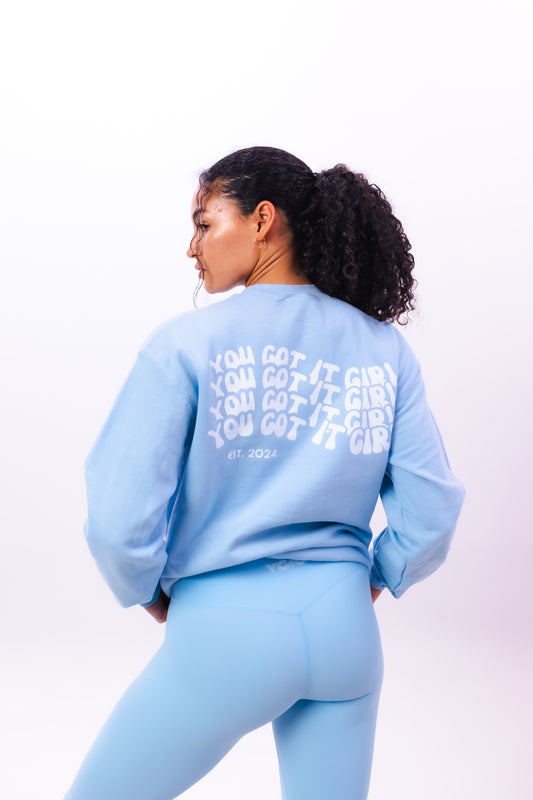 BABY BLUE - GROOVY SWEATSHIRT